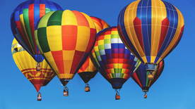 热气球缤纷绚丽图片