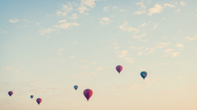 热气球缤纷绚丽图片