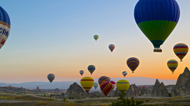热气球缤纷绚丽图片