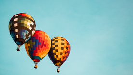 热气球缤纷绚丽图片