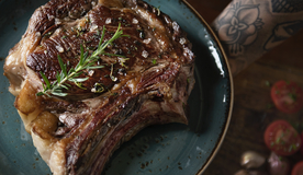 战斧牛排西餐摄影