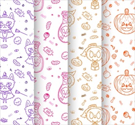 彩绘万圣节元素