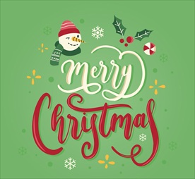 可爱雪人圣诞节