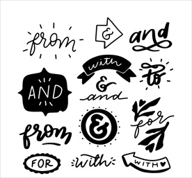 黑色婚礼 英文艺术字