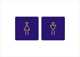 男厕女厕图标设计矢量