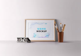 海报智能对象 海报贴图样机