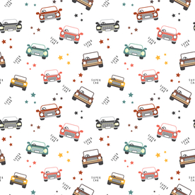 无缝花纹 汽车