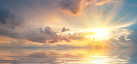 天空唯美太阳光背景