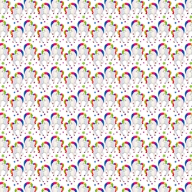 独角兽底纹背景