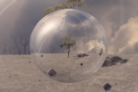 自然景观底纹背景