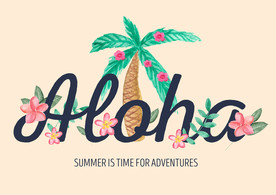 夏季手绘插画海报