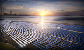 光伏发电创意合成海报