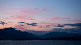 天空 晚霞 山水