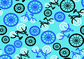 手绘自行车