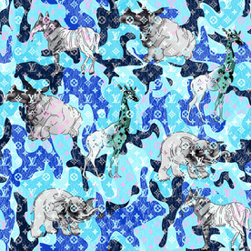 大牌抽象男装迷彩