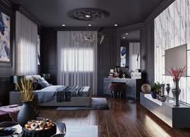 卧室 客厅 厨房 书房 效果图