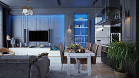 卧室 客厅 厨房 书房 效果图