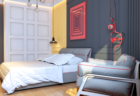 卧室 客厅 厨房 书房 效果图