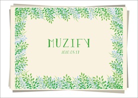 绿色花纹边框设计