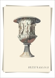 欧式复古人物浮雕花瓶