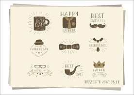 9款入手绘父亲节图标设计