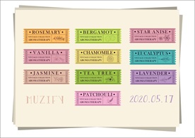 10款入花卉标签设计