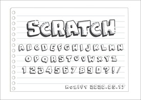 石头效果英文字母