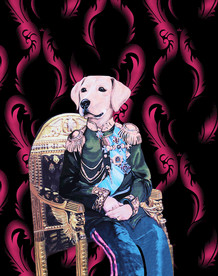 大牌男装定位花