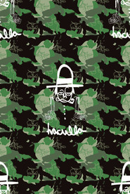 大牌男装线条迷彩