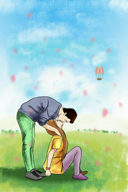 情侣插画