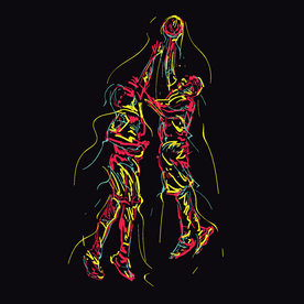 篮球运动员简笔画