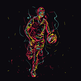 篮球运动员简笔画