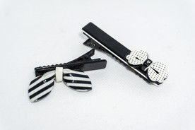 黑白蝴蝶结发卡