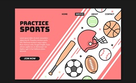 创意球具运动网站登录界面