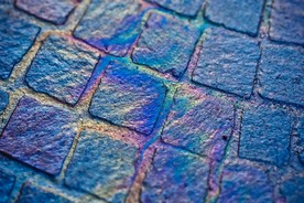 蓝色路面纹理背景