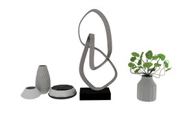 花瓶装饰3d模型