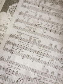 乐曲音符歌谱图片