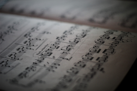 乐曲音符歌谱图片