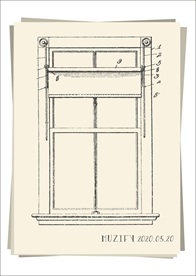 窗台制作图纸手绘稿
