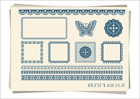 12款入花边蕾丝手绘稿