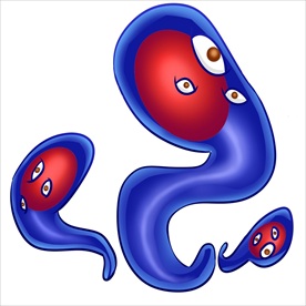 细菌 矢量细菌 卡通细菌 手绘