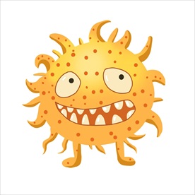 细菌 矢量细菌 卡通细菌 手绘