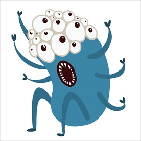 细菌 矢量细菌 卡通细菌 手绘