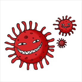 细菌 矢量细菌 卡通细菌 手绘