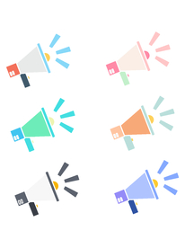 扬声器 呼喊 卡通 夸张 喇叭