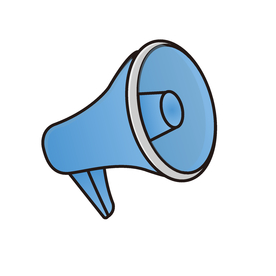 扬声器 呼喊 卡通 夸张 喇叭