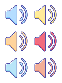 扬声器 呼喊 卡通 夸张 喇叭