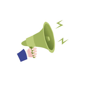 扬声器 呼喊 卡通 夸张 喇叭