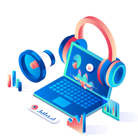 扬声器 呼喊 卡通 夸张 喇叭