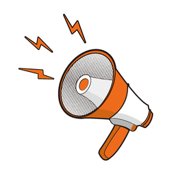 扬声器 呼喊 卡通 夸张 喇叭